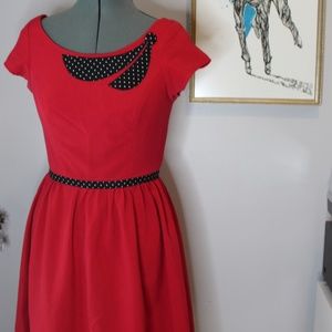 Rock Steady Red Swing Dress (sz small)